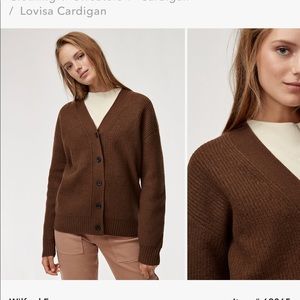 Aritzia Wilfred Free Lovisa Cardigan S/Camel